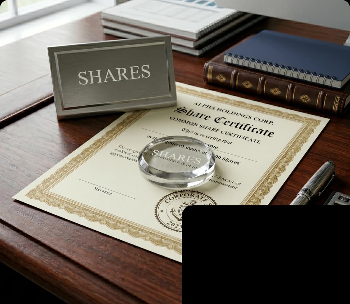 Share Certificate Issuance India